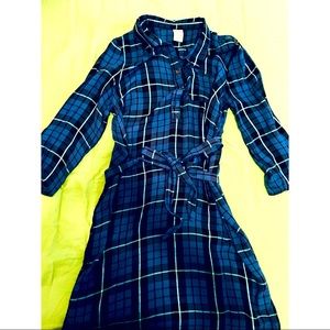 Faded Glory blue midi dress